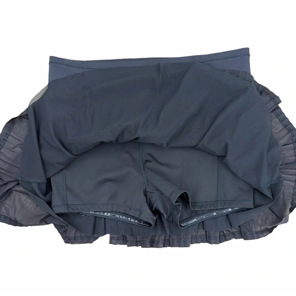 ATHLETA A-Game Mesh Pleated Skort 13.5” Black Size Medium